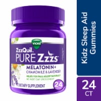 Vicks Natural Berry Flavor PURE Zzzs Kidz Sleep Aid Gummies