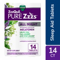 ZzzQuil PURE Zzzs All Night Extended Release Melatonin Sleep Aid Tablets