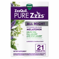 ZzzQuil PURE Zzzs All Night Extended Release Melatonin Sleep Aid Tablets