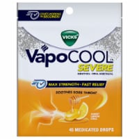 Vicks® VapoCOOL™ Severe Honey Lemon Chill Medicated Drops Perspective: Main
