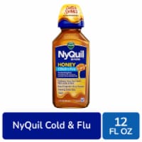Vicks NyQuil SEVERE Honey Flavored Cold & Flu Liquid Medicine