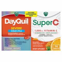 Vicks® DayQuil™ & SuperC Cold & Flu Multi-Symptom Relief Liquicaps/Caplets