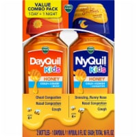 VICKS DayQuil & NyQuil Kids Honey Cold & Cough + Congestion Liquid Combo Pack Perspective: Main