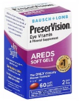 Bausch & Lomb PreserVision Eye Vitamin and Mineral Supplement AREDS Softgels