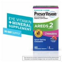 Bausch & Lomb PreserVision® Mixed Berry Flavor Areds 2 Eye Vitamin & Mineral Supplement Chewables