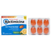 Bactimicina Benzocaine Sore Throat Lozenges Oral Analgesic
