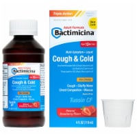 Bactimicina Cough & Cold Liquid, Expectorant and Decongestant, Ages 12 years and Up, 4 Fl OZ
