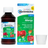 Bactimicina Children’s Allergy Liquid, Ages 6 years and Over, Sweet Cherry Flavor, 4 Fl OZ