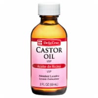 De La Cruz Pure Multi-Benefit Castor Oil for Skin, Hair and Stimulant Laxative 2 fl. oz.