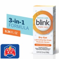 Blink Triple Care Eye Drops for Dry Eyes for Moderate to Severe Dry Eye Symptom Relief Perspective: Main