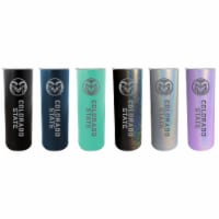 Colorado State Rams 20 oz Insulated Stainless Steel Skinny Tumbler Choice of Color Seafoam