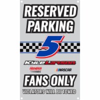R and R Imports Kyle Larson #5 No Parking Metal Sign