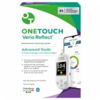 OneTouch Verio Reflect Blood Glucose Meter | Monitor For Sugar Test Kit  Includes Monitor, Lancing Device, 10 Sterile Lancets, and Carrying Case