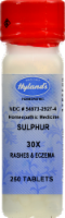 Hyland's Homeopathic Medicine Sulphur Tablets Perspective: Main