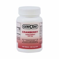 GeriCare Cranberry Pills 450MG, Supports Urinary Tract Health (100 Count)