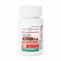 Geri-Care Orange Pain Relief Aspirin Chewable, 36 per Bottle