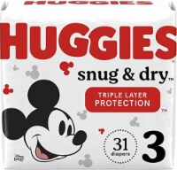 Huggies Snug and Dry Baby Diaper, Size 3 (31 Count)