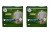 Depend FIT-FLEX Absorbent Underwear for Men, Large (34 Count)