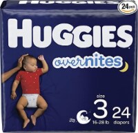 Huggies Overnites Diapers Size 3 (16-28 lbs) 24 Count