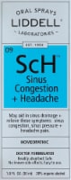 Liddell Laboratories Sinus Congestion & Headache Oral Spray
