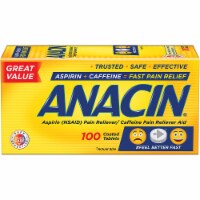 Anacin Aspirin Fast Pain Relief Coated Tablets