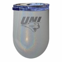 Northern Iowa Panthers 12 oz Laser Etched Insulated Wine Stainless Steel Tumbler Rainbow
