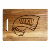 Western Kentucky Hilltoppers Engraved Wooden Cutting Board 10 x 14 Acacia Wood Large