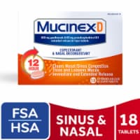 Mucinex D Expectorant & Nasal Decongestant 600mg Tablets Perspective: Main