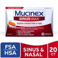 Mucinex Sinus Max Maximum Strength Severe Congestion & Pain Caplets Perspective: Main