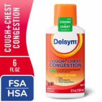 Delsym DM Adult Cough + Chest Congestion Cherry Liquid