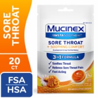 Mucinex InstaSoothe Sore Throat + Soothing Comfort Honey & Echinacea Medicated Drops Perspective: Main