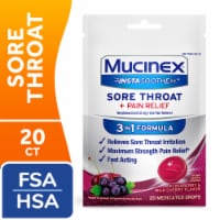 Mucinex® Insta Soothe™ Sore Throat Elderberry & Wild Cherry Flavor Medicated Drops
