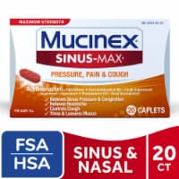 Mucinex Sinus Max Maximum Strength Pressure Pain & Cough Caplets Perspective: Main