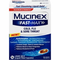 Mucinex® Fast-Max® Cold Flu & Sore ThrLiquid Gelsoat Relief Perspective: Main
