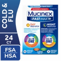 Mucinex Fast-Max Day & Night Cold & Flu Liquid Gels