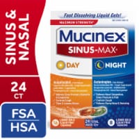 Mucinex Sinus-Max Maximum Strength Day & Night Liquid Gels