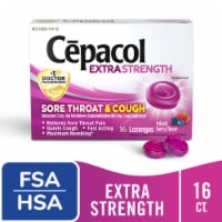 Cepacol Extra Strength Sore Throat & Cough Mixed Berry Lozenges Perspective: Main