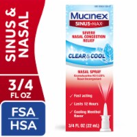 Mucinex Sinus-Max Severe Nasal Congestion Relief Clear & Cool Nasal Spray