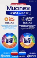 Mucinex Fast-Max Day and Nighttime All In One Cold & Flu Caplets 40 Count