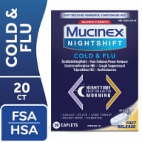 Mucinex Nightshift Maximum Strength Cold & Flu Caplets