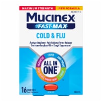 Mucinex® Maximum Strength Fast-Max® Cold & Flu All In One Liquid Gels Perspective: Main