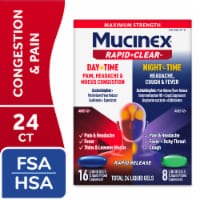 Mucinex Rapid Clear Pain, Headache & Mucus Congestion and Nighttime Liquid Gels Perspective: Main