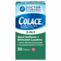 Colace 2-in-1 Stool Softener + Stimulant Laxative Tablets 30 Count