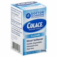 Colace® Stool Softener Clear Soft Gels Perspective: Main