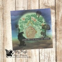 Fairy Hugs - Backgrounds - 6\ x 6\ - Moon Glow Green