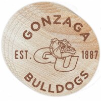 Gonzaga Bulldogs Wood Coaster Engraved 4 Pack