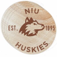 Northern Illinois Huskies Wood Coaster Engraved 4 Pack