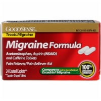 GoodSense® Migraine Formula Pain Reliever Coated Caplets Perspective: Main