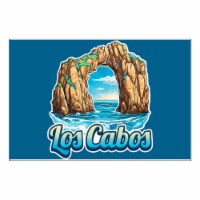 Los Cabos Mexico Design C Souvenir 2x3-Inch Fridge Magnet Single
