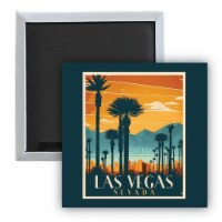 Las Vegas Nevada Design D Souvenir 2.5 x 2.5-Inch Fridge Magnet Single